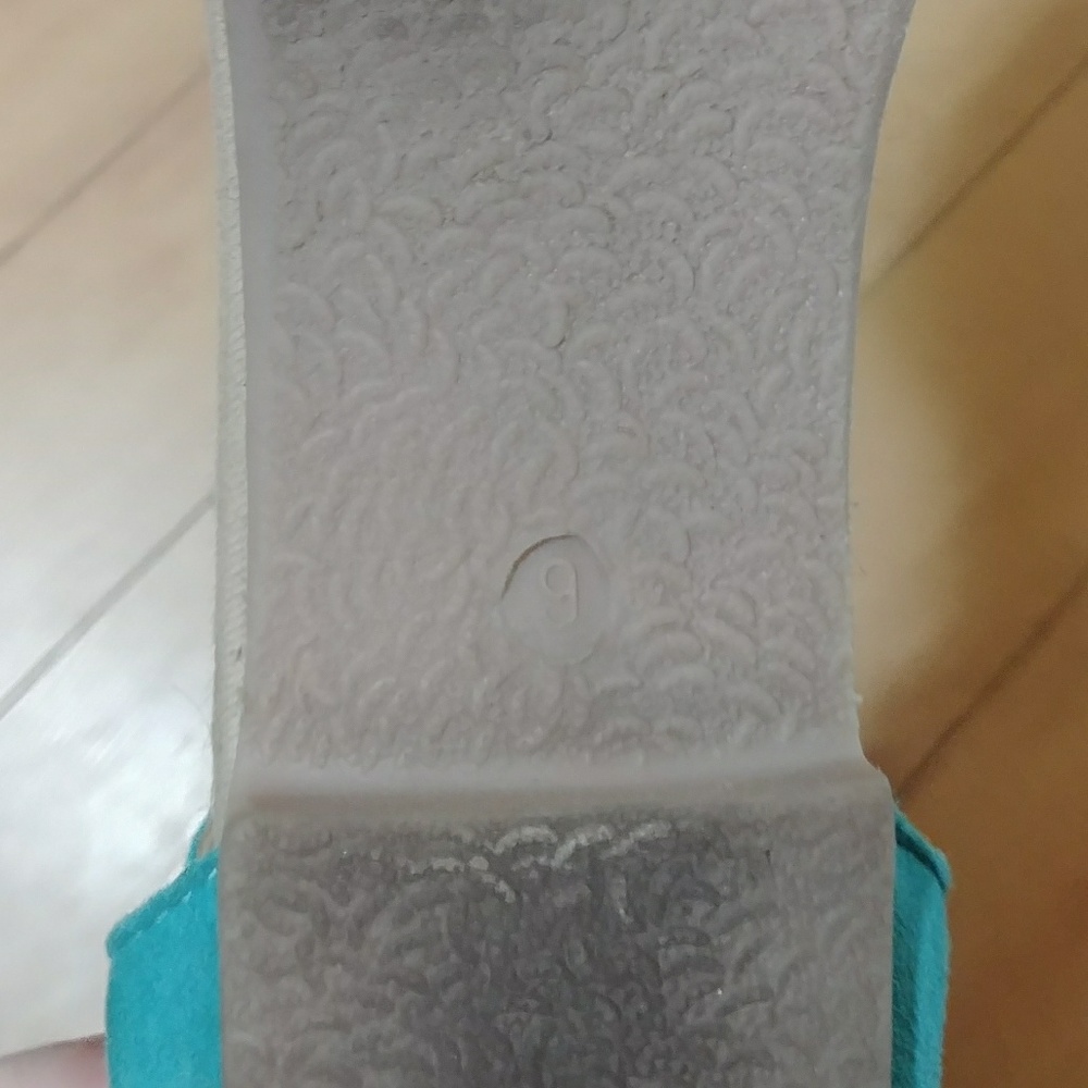 Turquoise ModCloth Leather Sandals - Picture 3 of 3